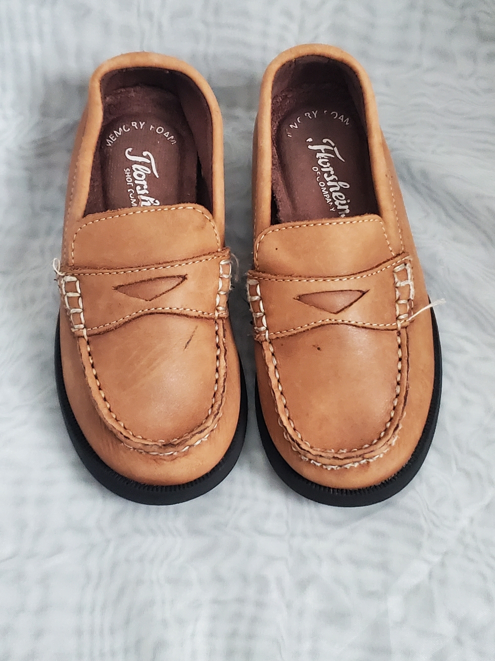 Florsheim Tan Boys' Leather Penny Loafers